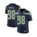 Men's Seattle Seahawks #98 Ezekiel Ansah Navy Blue Team Color Vapor Untouchable Limited Player Football Jersey