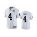 Men's Oakland Raiders #4 Derek Carr White 2020 Inaugural Season Vapor Limited Stitched Jersey