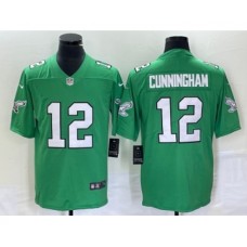 Men's Nike Philadelphia Eagles #12 Randall Cunningham Green 2023 Vapor Limited Throwback Stitched Jersey