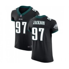 Men's Philadelphia Eagles #97 Malik Jackson Black Vapor Untouchable Elite Player Football Jersey