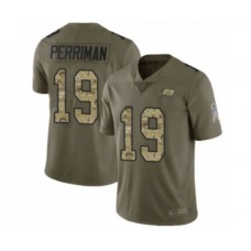 Men's Tampa Bay Buccaneers #19 Breshad Perriman Limited Oliv Camo 2017 Salute to Service Football Stitched Jersey