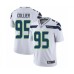 Men's Seattle Seahawks #95 L.J. Collier White Vapor Untouchable Limited Player Football Jersey