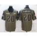 Men's Philadelphia Eagles #20 Brian Dawkins Nike Olive 2021 Salute To Service Limited Player Stitched Jersey