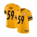 Men's Pittsburgh Steelers #59 Jack Ham Limited Gold Inverted Legend Football Jersey