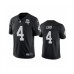 Men's Oakland Raiders #4 Derek Carr Black 2020 Inaugural Season Vapor Limited Stitched Jersey