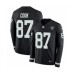 Men's Nike Oakland Raiders #87 Jared Cook Limited Black Therma Long Sleeve NFL Jersey