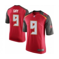 Men's Tampa Bay Buccaneers #9 Matt Gay Game Red Team Color Football Jersey