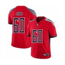 Men's Tennessee Titans #60 Ben Jones Limited Red Inverted Legend Football Jersey