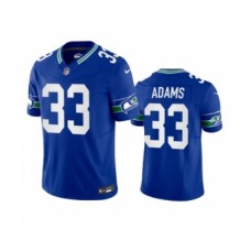 Men's Nike Seattle Seahawks #33 Jamal Adams Royal 2023 F.U.S.E. Vapor Limited Throwback Stitched Jersey