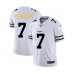 Men's Pittsburgh Steelers #7 Ben Roethlisberger White Team Logo Fashion Limited Player Football Stitched Jersey