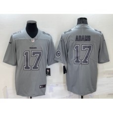 Men's Las Vegas Raiders #17 Davante Adams LOGO Grey Atmosphere Fashion 2022 Vapor Untouchable Stitched Limited Jersey