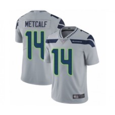 Men's Seattle Seahawks #14 D.K. Metcalf Grey Alternate Vapor Untouchable Limited Player Football Jersey