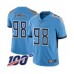 Men's Tennessee Titans #98 Jeffery Simmons Light Blue Alternate Vapor Untouchable Limited Player 100th Season Football Jersey