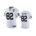 Men's Oakland Raiders #82 Luke Willson White 60th Anniversary Vapor Untouchable Limited Player 100th Season Football Jersey