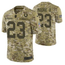 Indianapolis Colts #23 Kenny Moore II Camo 2018 Salute to Service Jersey Men