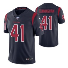 Houston Texans Zach Cunningham Jersey 100th Season Navy Color Rush Edition