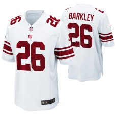 Youth New York Giants Saquon Barkley #26 Game White Jersey