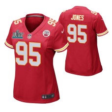 Chris Jones Kansas City Chiefs Super Bowl LIV Women Red Game Jersey