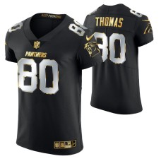 Men Carolina Panthers Ian Thomas Golden Edition Black Elite Jersey