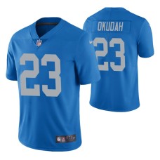 Jeff Okudah NO. 23 Vapor Limited Blue Detroit Lions Jersey