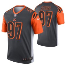 Men Geno Atkins Cincinnati Bengals Jersey Silver Inverted Legend Edition