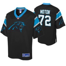 Men Carolina Panthers Taylor Moton Icon Black Jersey