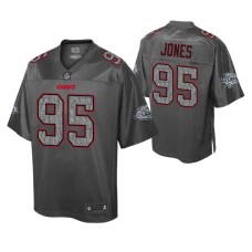 Chris Jones Kansas City Chiefs Men Static Fashion Jersey Heather Charcoal