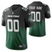 New York Jets Custom Men Green Color Crash Gradient Jersey