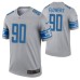 Men Trey Flowers Detroit Lions Jersey Gray Inverted Legend Edition