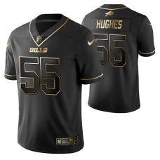 Men Jerry Hughes Black Buffalo Bills Golden Edition Vapor Untouchable Limited Jersey