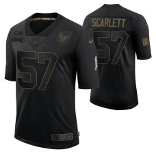 Houston Texans Brennan Scarlett #57 Black Limited 2020 Salute To Service Jersey