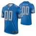 Men Custom #00 Detroit Lions Blue Legend Jersey