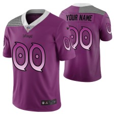 Minnesota Vikings Custom Men Purple City Edition Vapor Limited Jersey