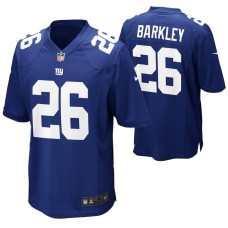 Youth New York Giants Saquon Barkley #26 Game Royal Jersey