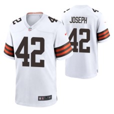 Cleveland Browns Karl Joseph Game #42 White 2020 Jersey