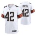 Cleveland Browns Karl Joseph Game #42 White 2020 Jersey