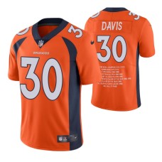 Denver Broncos #Terrell Davis Limited Edition Orange Career Highlight Jersey