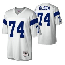 Men Los Angeles Rams Merlin Olsen 1969 Legacy Replica White Jersey