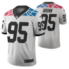 Carolina Panthers Derrick Brown City Edition White Vapor Limited Jersey