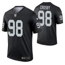 Men Maxx Crosby #98 Las Vegas Raiders Black Legend Jersey