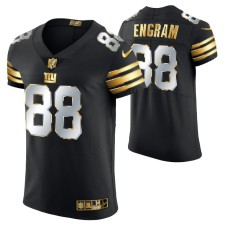 Men New York Giants Evan Engram Golden Edition Black Elite Jersey