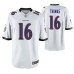 Men Baltimore Ravens De'Anthony Thomas #16 Game White Jersey