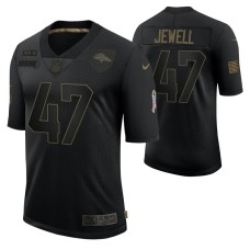 Denver Broncos Josey Jewell #47 Black Limited 2020 Salute To Service Jersey