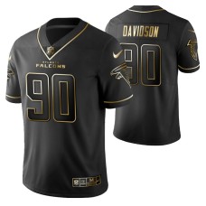 Atlanta Falcons Marlon Davidson Golden Edition Black Vapor Limited Jersey