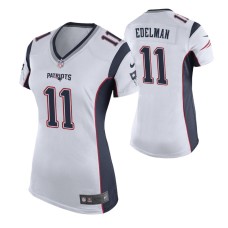 Women New England Patriots #11 Julian Edelman White Nike Game Jersey