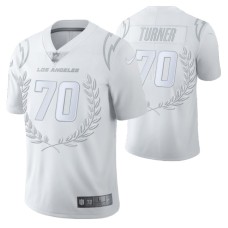 Los Angeles Chargers #70 Trai Turner limited edition White collection Jersey