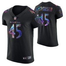 Baltimore Ravens Jaylon Ferguson Jersey Golden Edition Holographic Vapor Elite Black