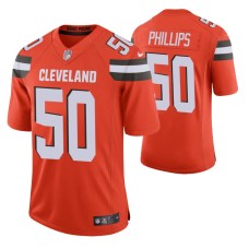 Browns Jacob Phillips 2020 NFL Draft Orange Jersey Vapor Limited