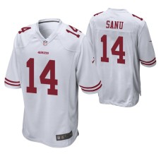 San Francisco 49ers Mohamed Sanu Sr. #14 Game White Alternate Jersey