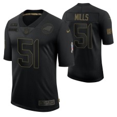 Sam Mills No. 51 Carolina Panthers Black Salute To Service 2020 Retired Limited Jersey